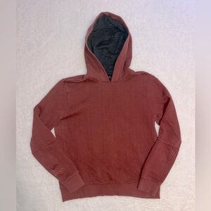 Banana Republic Quilted Hoodie Maroon Sweatshirt Women’s Medium